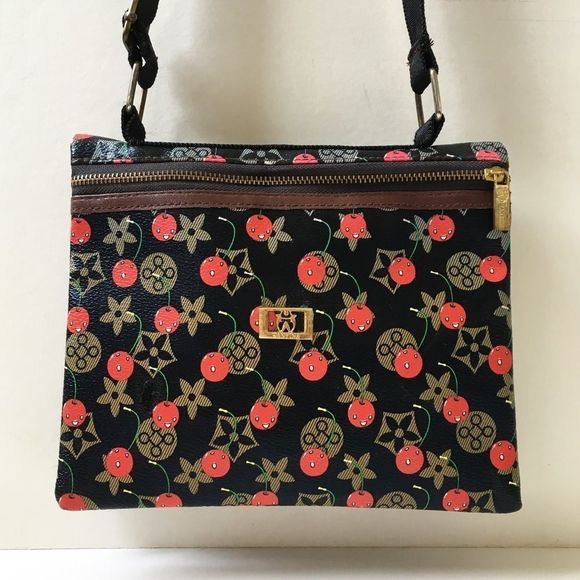 WANYINA Crossbody or Shoulder Bag, Cherry Print - Picture 1 of 8
